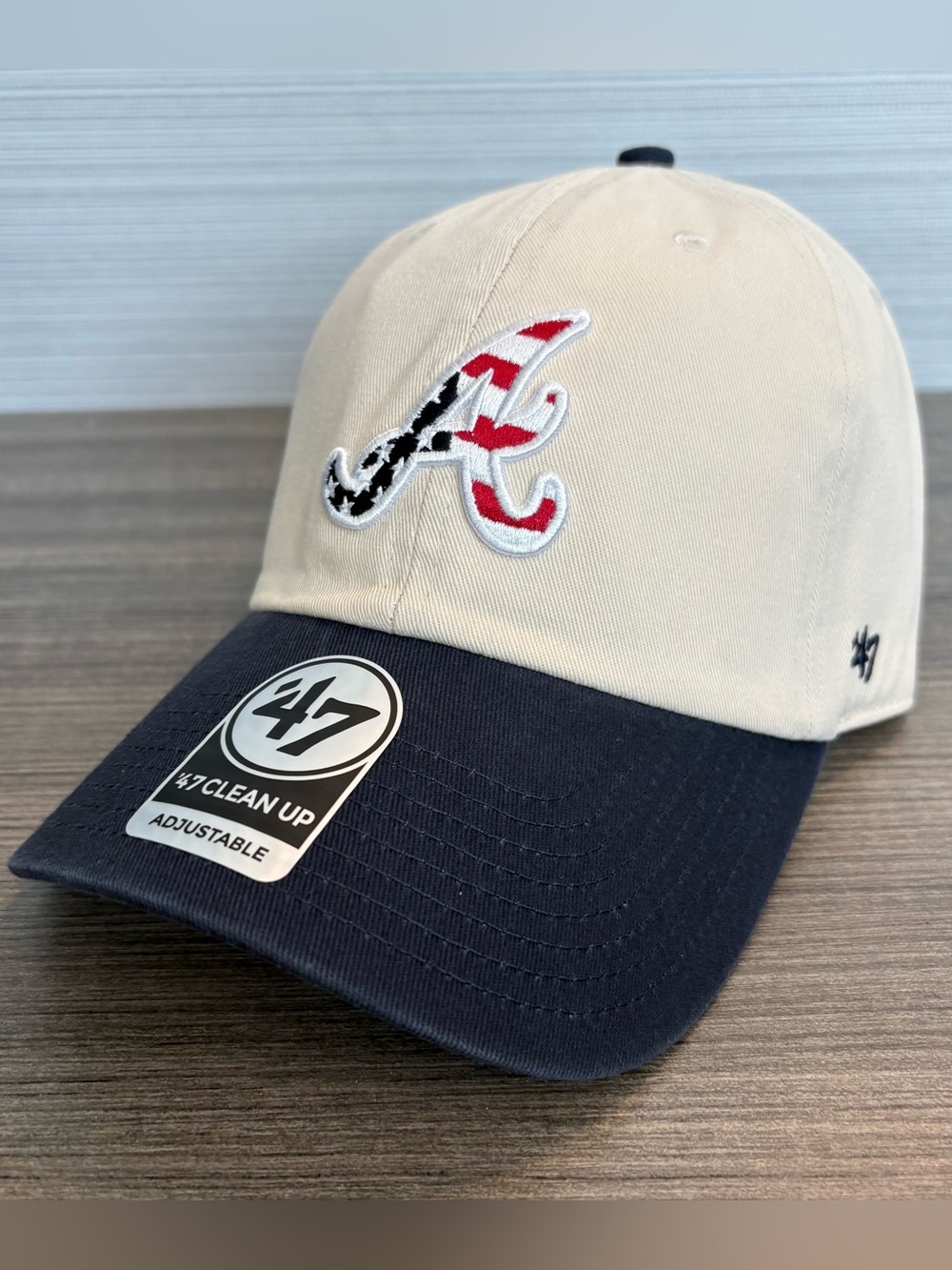 ‘47 Limited Edition American Flag Atlanta Braves Clean Up Adjustable Hat USA